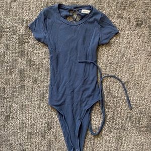 A&F ribbed tee bodysuit